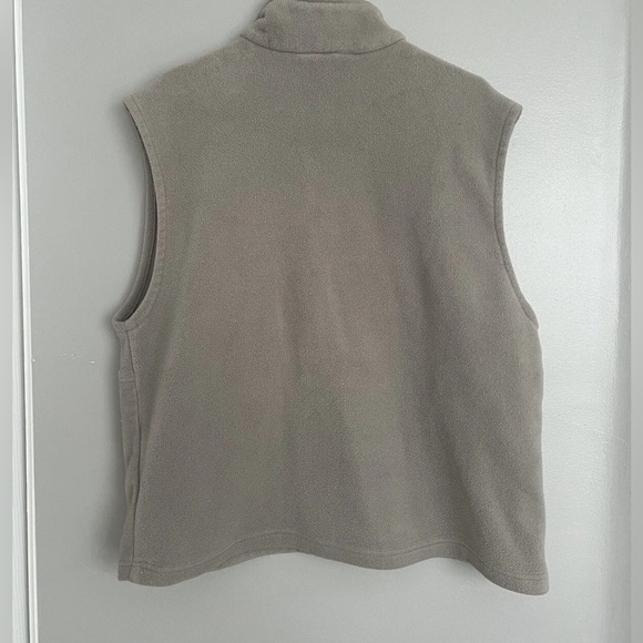 Adult Columbia Vest XL Taupe Full Zip Fleece - Picture 2 of 4